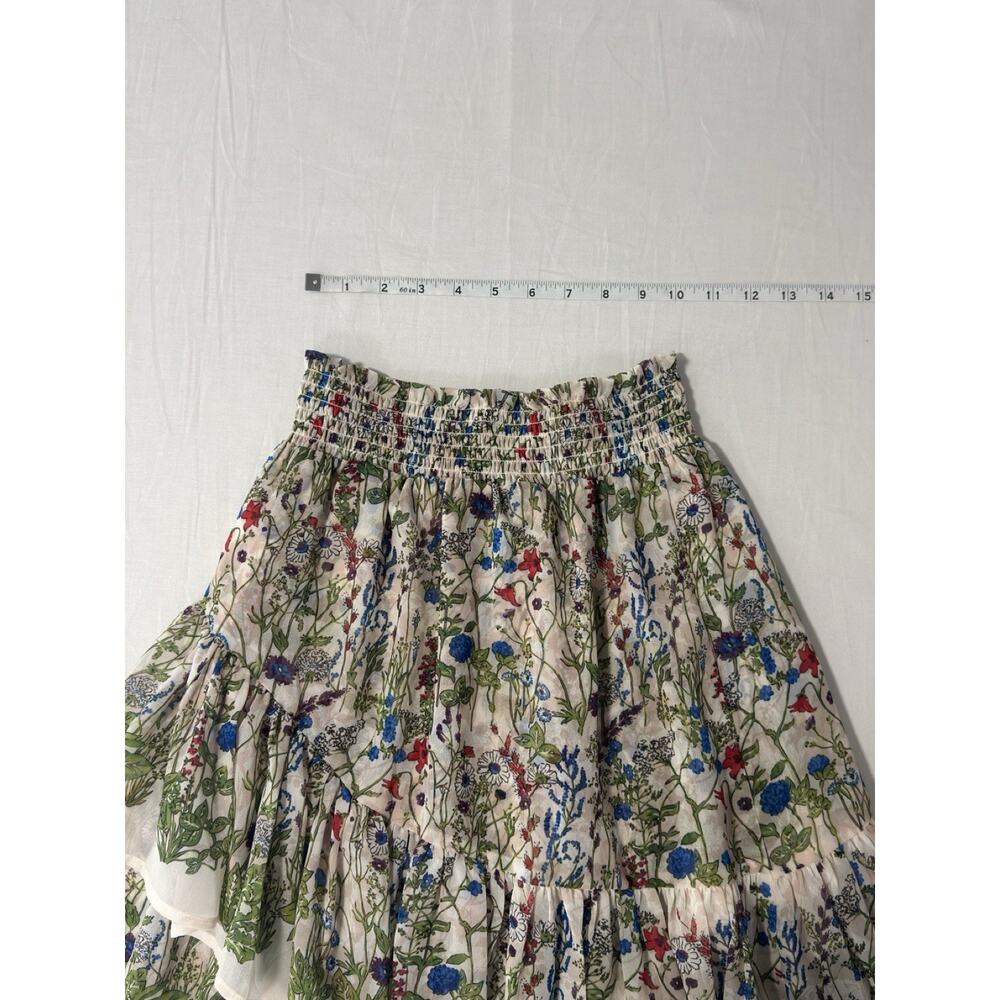 Maje - Bucolic skirt with ruffles and smocks - Size 36 (S) - Picture 5 of 9